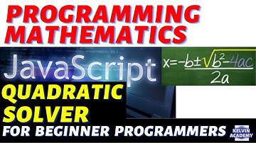 JavaScript-programma voor het oplossen van kwadratische vergelijkingen voor beginners (programmee...