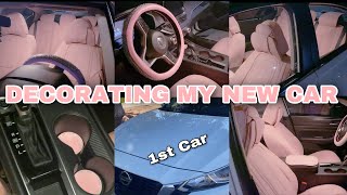 DECORATE MY NEW CAR WITH ME! + Pink Amazon Car MUST HAVE