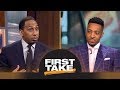 Stephen A. to CJ McCollum: Trail Blazers should trade you or Damian Lillard | First Take | ESPN