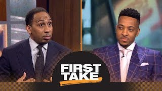 Stephen A. to CJ McCollum: Trail Blazers should trade you or Damian Lillard | First Take | ESPN