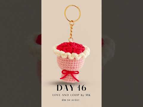 Crochet mini rose