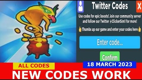 NEW UPDATE CODES [St. Patrick island Event] Clicker Simulator ROBLOX | ALL CODES | March 18, 2023