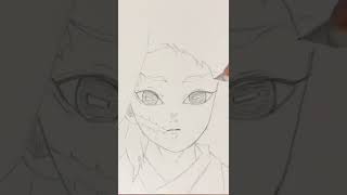 錆兎 の絵を描く。#shorts ・模写・シャープペン画。鬼滅の刃【DEMON SLAYER】SABITO　drawing