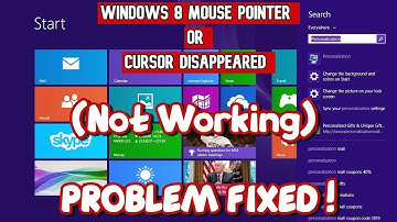 Windows 8 muisaanwijzer of cursor verdwenen (werkt niet) PROBLEEM OPGELOST!