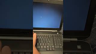 booting up a old school computer some Dell latitude laptop