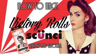 Perfect Pin Up Hair – How to HACK Victory Rolls using a Scunci hair kit Review / Tutorial