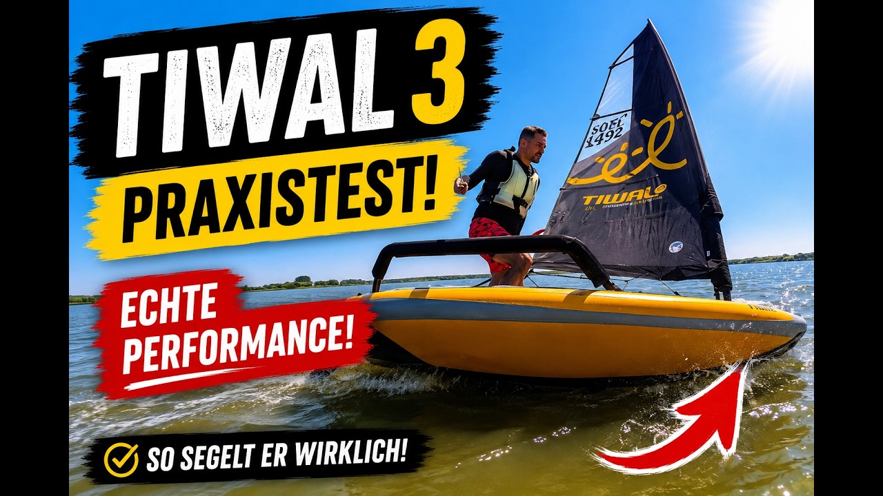 ⁣😱 Tiwal 3 im Härtetest – Kann dieses aufblasbare Segelboot wirklich segeln?