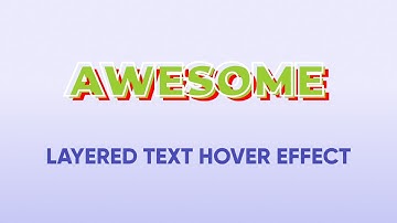 Layered Text Hover Effect using HTML & CSS