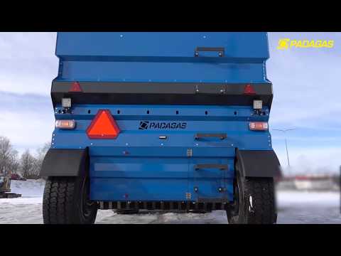 Sand spreader Padagas. Smart control / adjustable sand feed debit, big volume