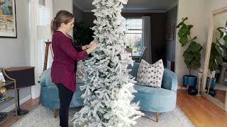 How To Fluff Your Flocked Tree