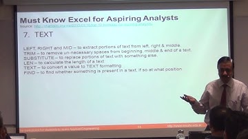 Basic Excel for Analysts Part 2 - Arithmetic and Text Operations
