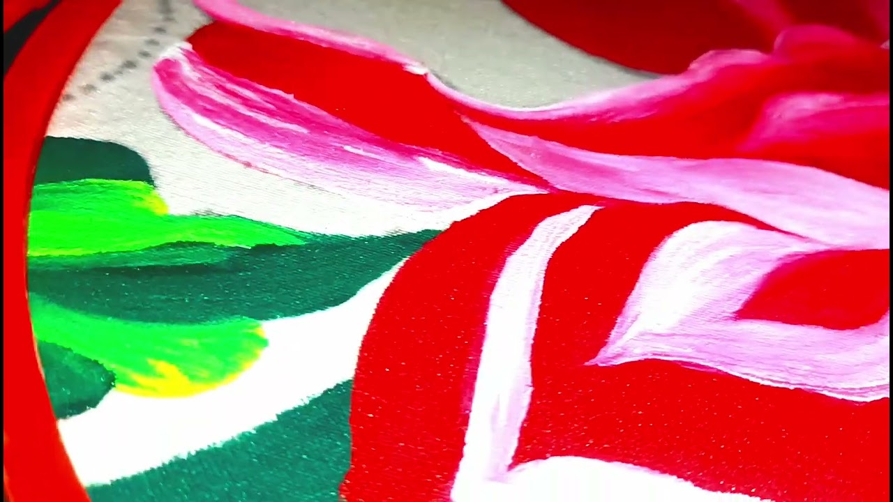 Красота 💞 Роза 🌹 роспись простыни дизайн 