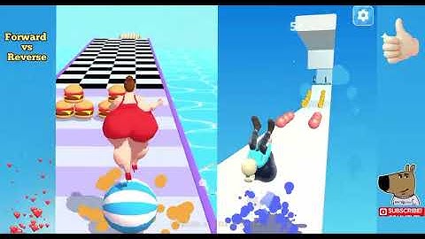 Fat Race vs Bouncy Run 3D / All Max Levels Gameplay Android,ios New Update