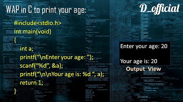 Format Specifiers || Use of scanf() Function || C Programming Language || D_CPL005
