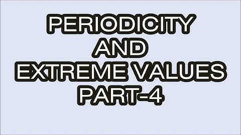 TRIGNOMETRY- PERIODICITY AND EXTREME VALUES | IITJEE | | NTR SIR | PART-5