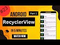 RecyclerView in Android using Kotlin and RecyclerView tutorial Kotlin RecyclerView click listener
