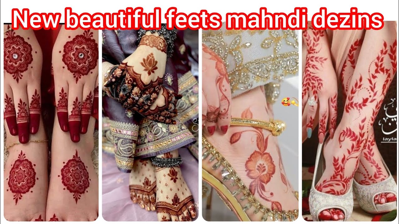New beautiful feets and Hand satyalish mahndi dezins 
