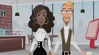 Advert with real people