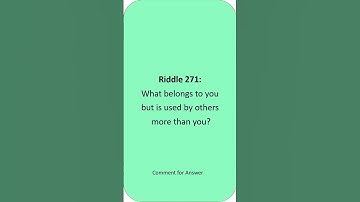 What belongs to you but is used by others more than you?