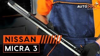 Cum schimb Set amortizoare NISSAN MICRA III (K12) - tutoriale video