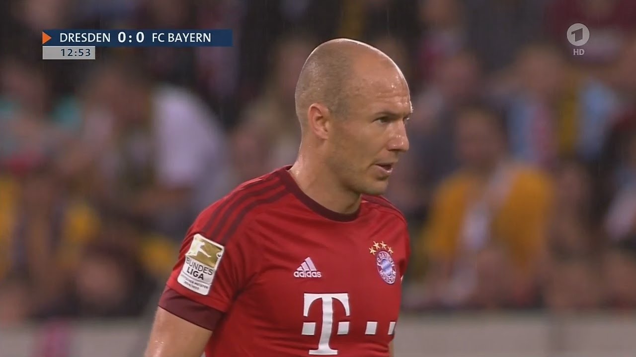Arjen Robben vs Dynamo Dresden Away HD 720p (17/08/2015) by 1900FCBFreak