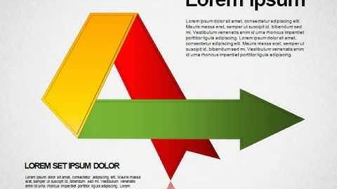 Origami Style Process Arrows Shapes