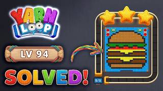 🧶 Yarn Loop Level 94 Walkthrough | Easy Solution (New Update) 🧩