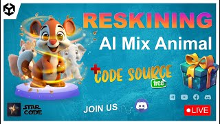 Live How To Reskin AI MIX Animal Source Code Unity - كيفاش ندير رسكين لهاد كود سورس