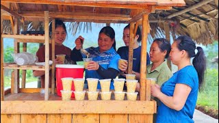 From delicious grapefruits, COI makes grapefruit dessert to sell - Transporting rice to the farm