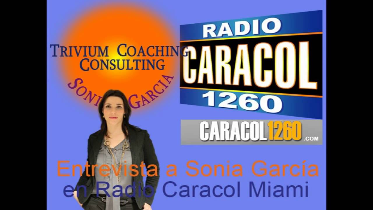 Entrevista realizada a Sonia García Quiros, en Radio Caracol Miami