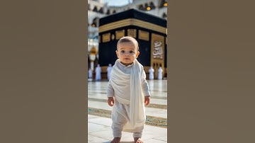 Thumbnail of 🕋 Hajj 2025 🤲 Baby in Ihram at Kaaba! 😭❤️ "Labbaik Allahumma Labbaik" - Pure & Emotional! 🤲✨