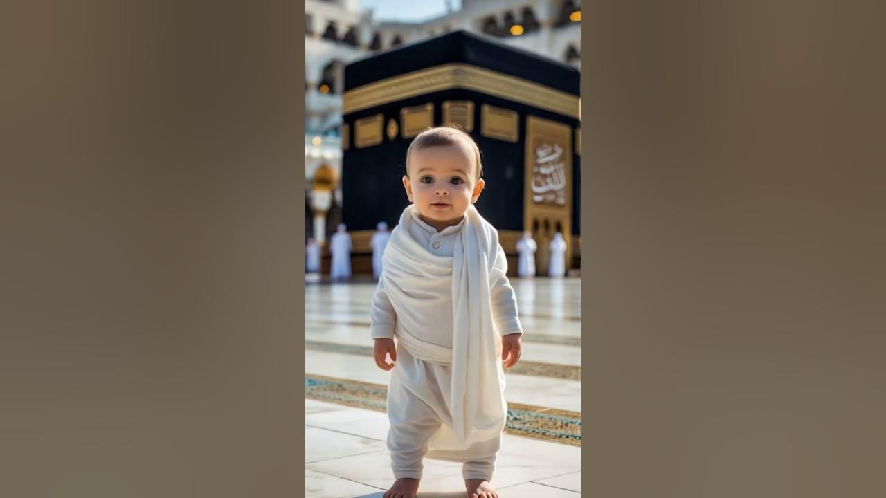 🕋 Hajj 2025 🤲 Baby in Ihram at Kaaba! 😭❤️ "Labbaik Allahumma Labbaik" - Pure & Emotional! 🤲✨