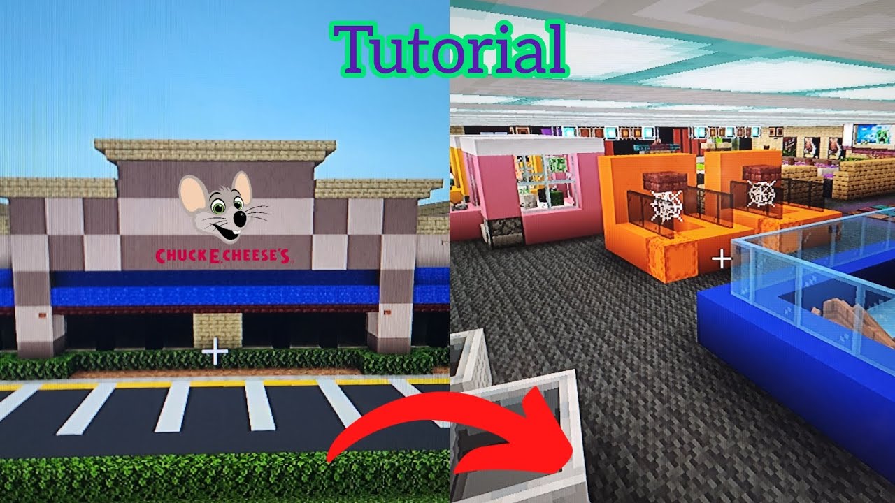 How To Make A Chuck E Cheese's In Minecraft (Interior) - YouTube