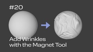 Cinema 4D Quick Tip #20  Add Wrinkles with the Magnet Tool