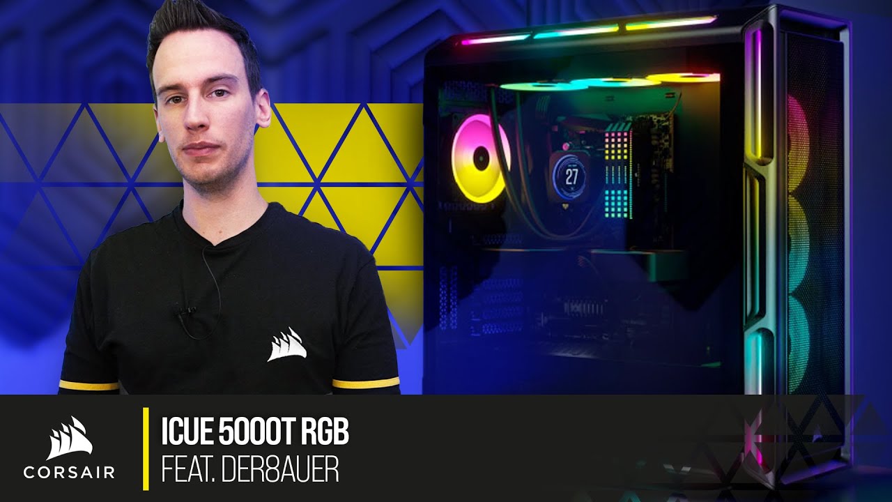 CORSAIR 5000T RGB 🧐🛠️ - YouTube feat. Detail im @der8auer ATX-Gehäuse