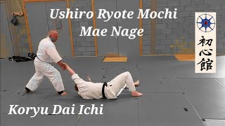 Koryu Dai Ichi Kata Ushiro Ryote Mochi Mae Nage