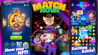 MatchNova NFT Game Play | P2E | Match 3 Game web3 gaming made easy  | Play on Android  io| Join Now screenshot 1