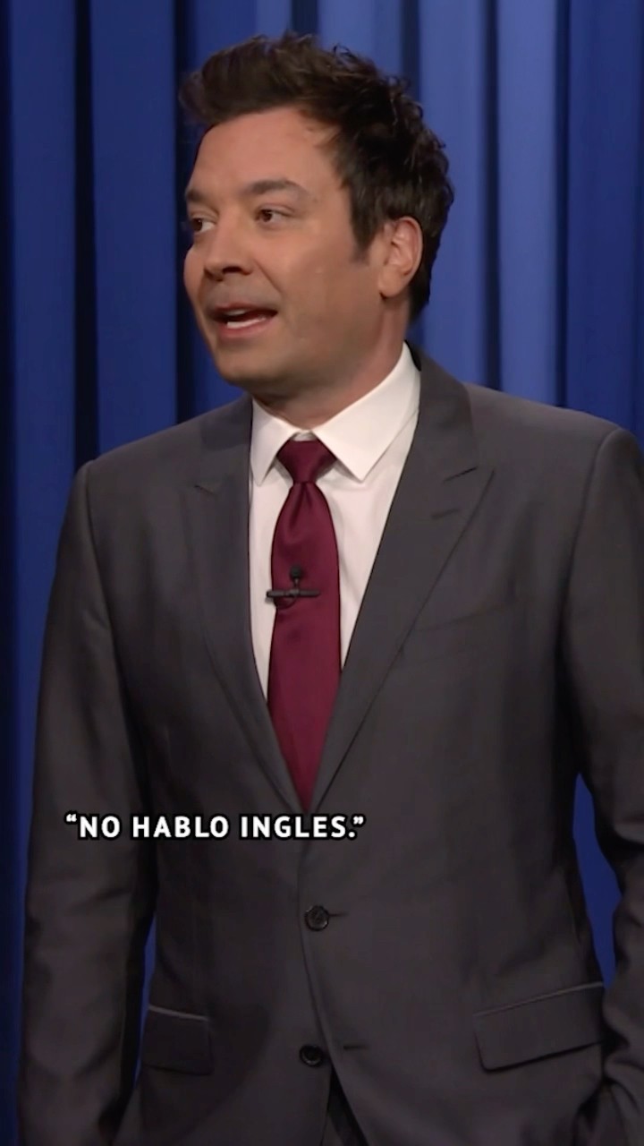 #Trump has made English the official U.S. language. #FallonTonight