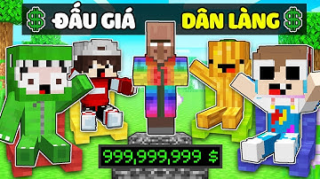 KHANGG BEDWARS THỬ THÁCH 24H ĐẤU GIÁ DÂN LÀNG NOOB VS PRO VS HACKER VS GOD SIÊU VIP TROLL NOOB TEAM
