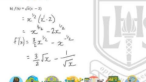 LHS Higher Mathematics - Differentiation 3 - More Complex Differentiation