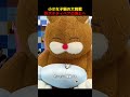 小さな子猫の大挑戦、巨大テディベアの頂上へ！#shorts #動物 #ペット