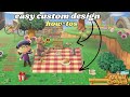 Beginner custom designs tutorial   animal crossing new horizons