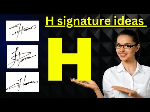 H signature style | H letter signature style | Signature H