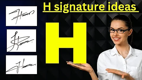 H signature style | H letter signature style | Signature H