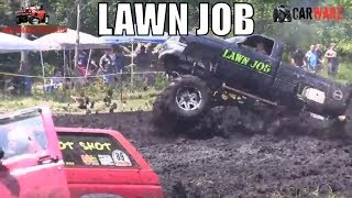 PERKINS SUMMER SLING MUD BOG - LAWN JOB Dodge Mega Truck