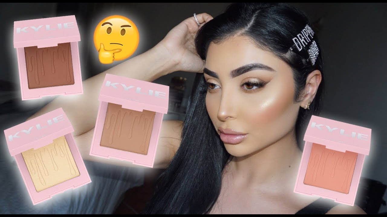 automat At redigere distrikt KYLIE COSMETICS Bronzers, Blushes, Highlighters REVIEW + TUTORIAL! I Nina  Vee - YouTube
