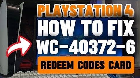 How To Fix PS4 WC-40372-6 The Voucher code you have entered is invalid