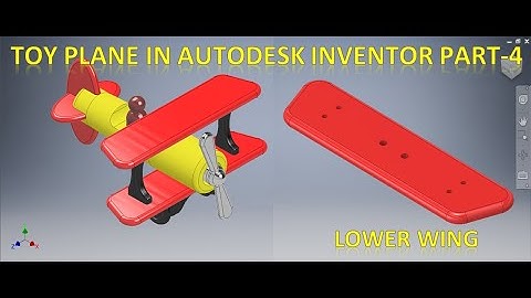 Toy Plane Assembly in Autodesk Inventor Part 4 || Inventor Tutorial for beginners || Inventor 3d cad