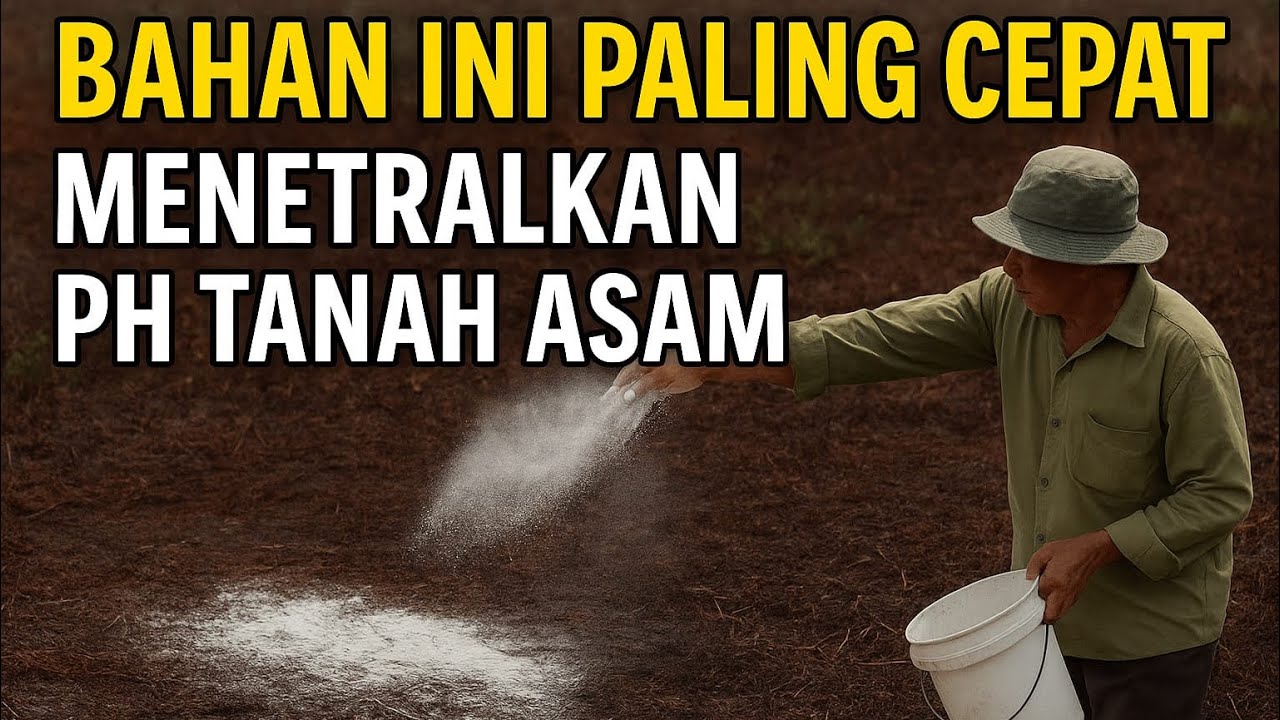 BAHAN INI PALING CEPAT NETRALKAN PH TANAH‼️