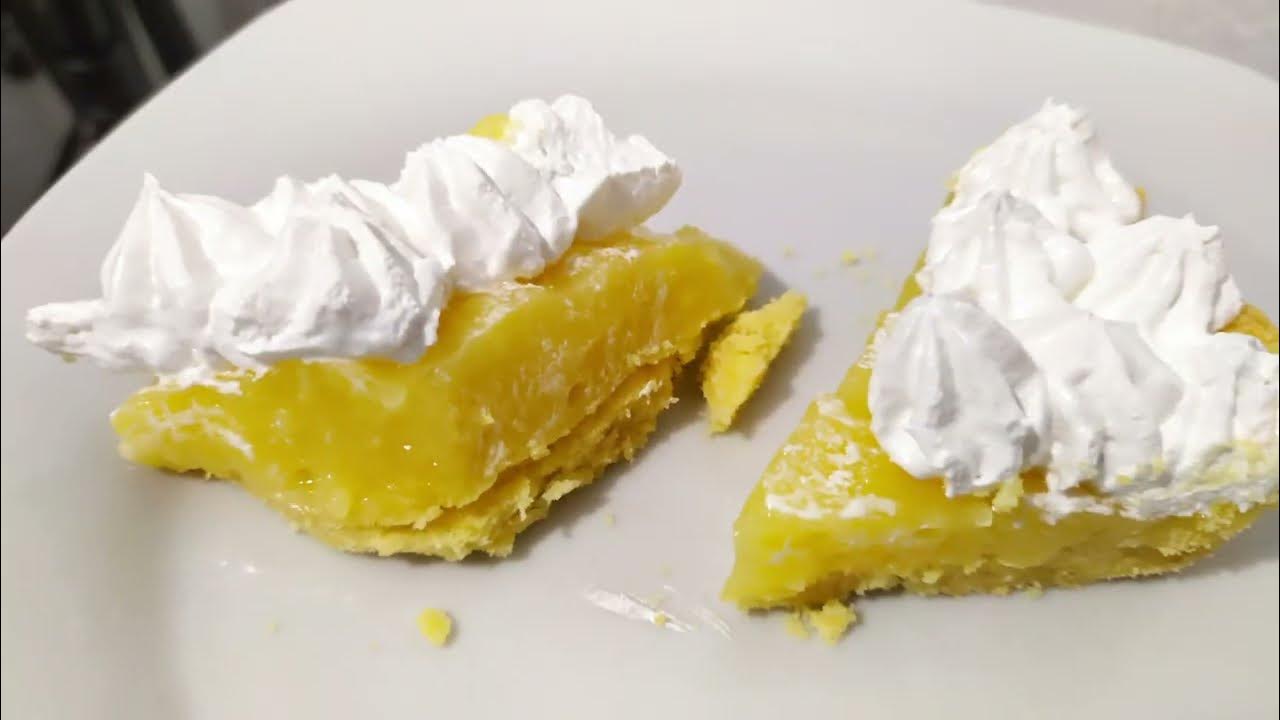 Tarta de crema de limón y merengue suizo LEMON PIE, receta paso a